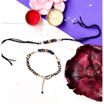 Blue Evil Eye Mangal Sutra Rakhi