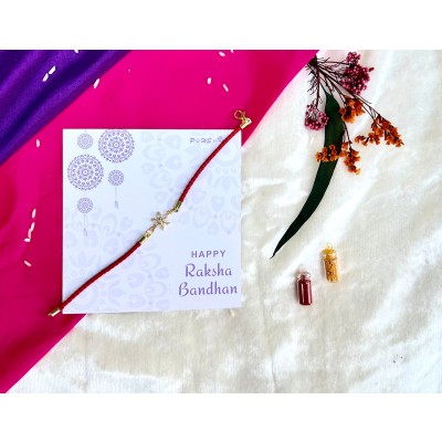 ad red flower  braclet