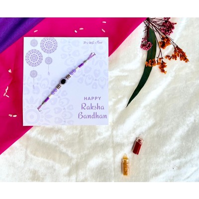 Purple evil eye Rakhi