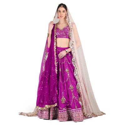 Falsa Floral Jharoka Bridal Lehnga